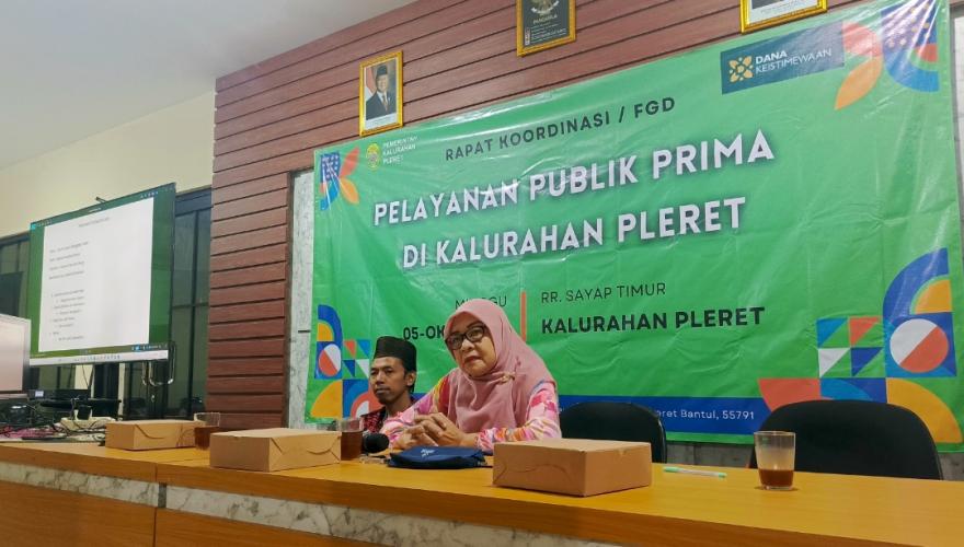 Pemerintah Kalurahan Pleret Selenggarakan FGD Pelayanan Publik Prima